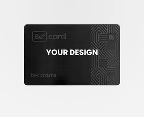 Business cards made of metal, polished or brushed